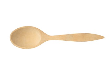 Image showing Wooden spoon on white