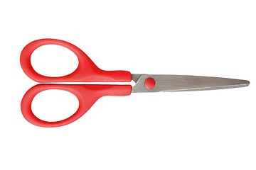 Image showing Closed scissors on white