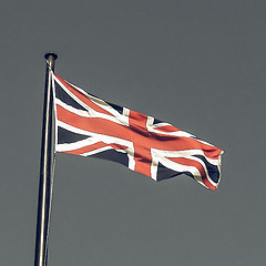 Image showing Vintage looking UK Flag