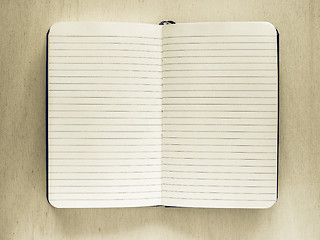 Image showing Vintage looking Note pad page