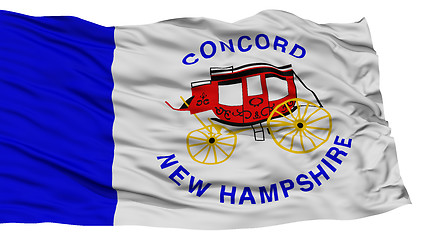 Image showing Isolated Concord Flag, Waving on White Background