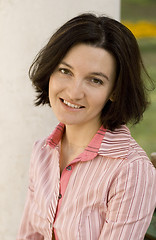 Image showing smiling brunet woman