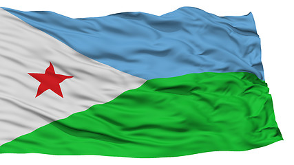 Image showing Isolated Djibouti Flag