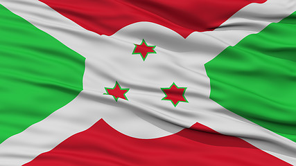 Image showing Closeup Burundi Flag