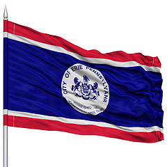 Image showing Erie Flag Flag on Flagpole, USA