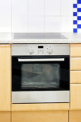 Image showing Blue kitchen oven