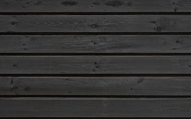 Image showing Dark Rough Horizontal Wooden Planks Background