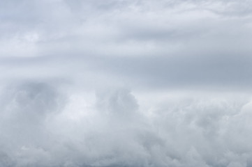 Image showing Natural Sky Background Of Gray And White Clouds