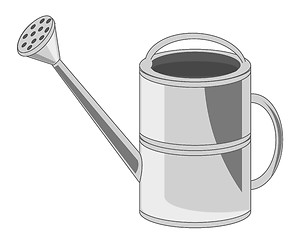 Image showing Garden instrument sprinkling can for water.Vector illustration