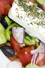 Image showing macro greek salad