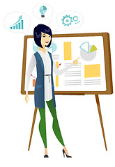 Image showing Business woman giving business presentation.