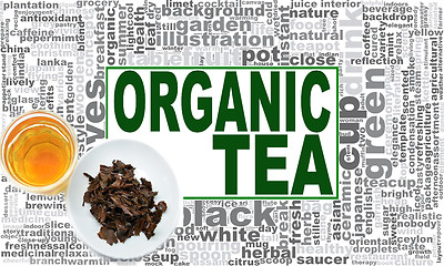 Image showing Organic tea word cloud