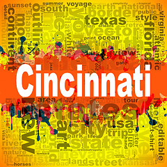 Image showing Cincinnati word cloud design