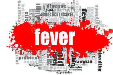 Image showing Fever word cloud design