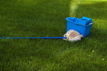 Image showing Mop and Pail