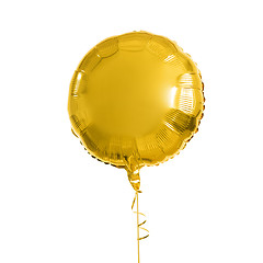 Image showing close up of helium balloon over white background