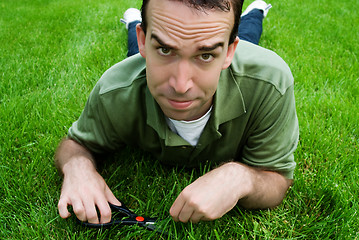 Image showing Cutting The Grass