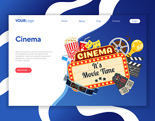 Image showing Cinema and Movie time