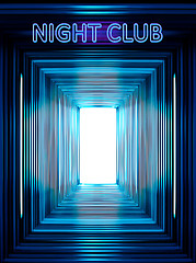 Image showing Entrance to the night club