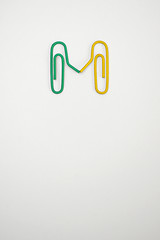 Image showing Paperclips sign connecting