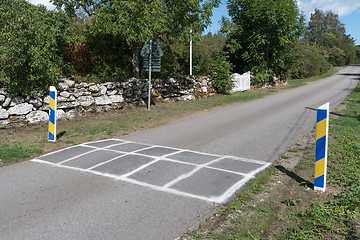 Image showing Road bump as speed limitation