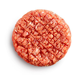 Image showing spicy raw burger meat