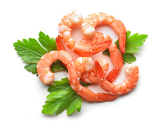 Image showing heap of prawns