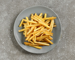 Image showing plate of french fries 