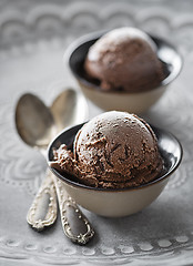 Image showing Chocolate ice cream