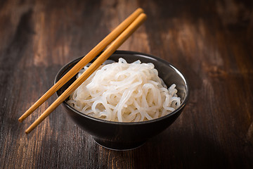 Image showing Japanese food - Shirataki noodles (Konjac)