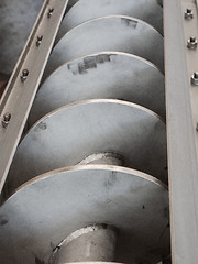 Image showing Detail of screw conveyor