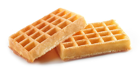 Image showing waffles on a white background