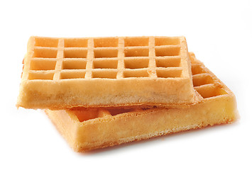 Image showing waffles on a white background