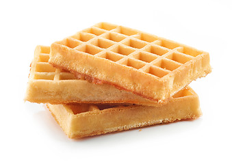 Image showing waffles on a white background