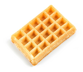Image showing waffle on white background