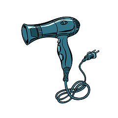 Image showing hairdryer, power tool hair care