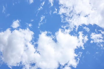 Image showing blue sky with white clouds background