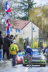 Image showing The Cyclist Andrew Talansky - Paris-Nice 2016