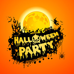 Image showing Happy Halloween Party Poster