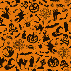 Image showing Seamless Halloween Pattern