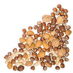 Image showing Assorted nuts isolated