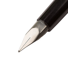 Image showing Close up of fountain pen nib