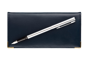 Image showing Organizer and fountain pen