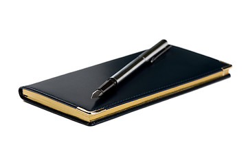 Image showing Organizer and fountain pen