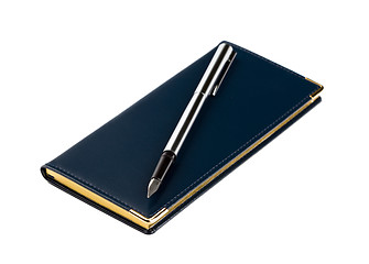 Image showing Organizer and fountain pen