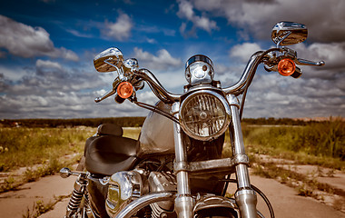 Image showing Motorcycle on the road