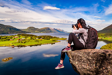 Image showing Nature photographer Norway Lofoten archipelago.