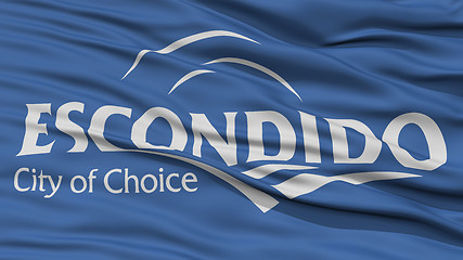 Image showing Closeup of Escondido Flag Flag