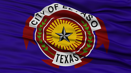 Image showing Closeup of El Paso City Flag