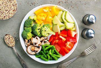 Image showing raw ingredients for dinner